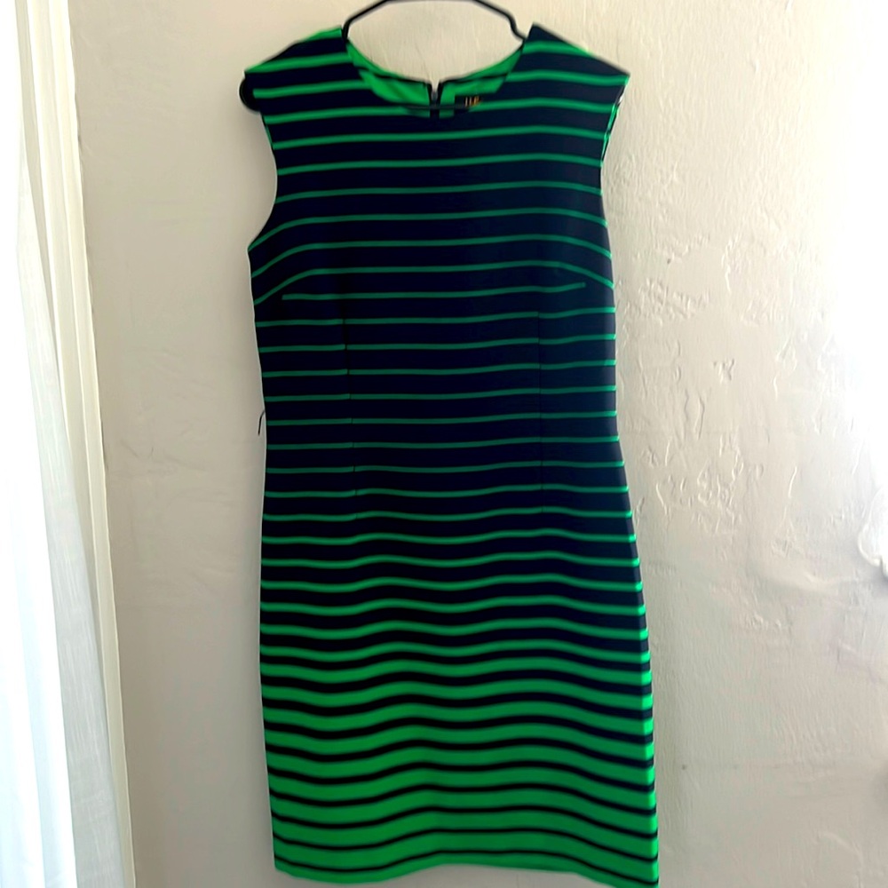 Ike Navy & Green Dress